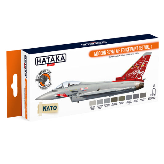 Hataka CS52 Modern Royal Air Force Vol.1 Orange Line Acrylic Paint Set