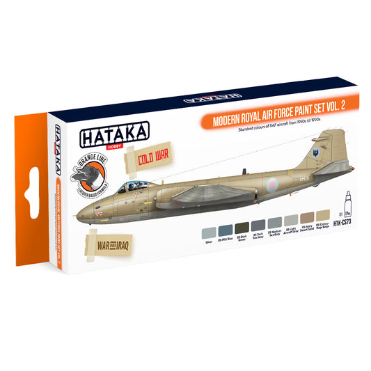 Hataka CS73 Modern Royal Air Force Vol.2 Orange Line Acrylic Paint Set