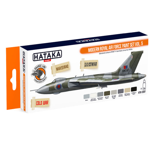 Hataka CS97 Modern Royal Air Force Vol.5 Orange Line Acrylic Paint Set