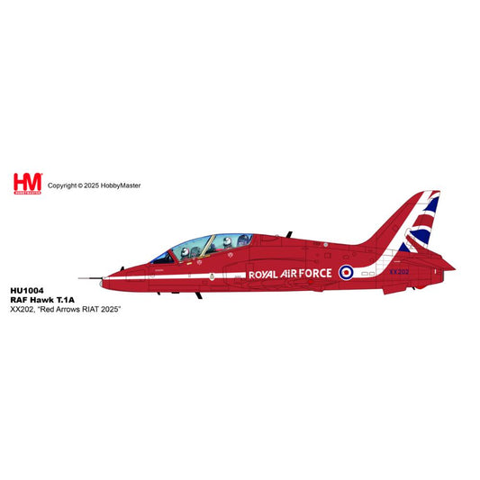 Hobby Master RAF Hawk T.1A Red Arrows RIAT 2025 XX202 1:48 Diecast Model