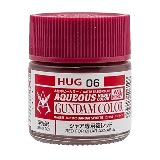 Mr Hobby Aqueous Gundam Colour HUG-06 Red for Char Aznable 10ml Acrylic Paint
