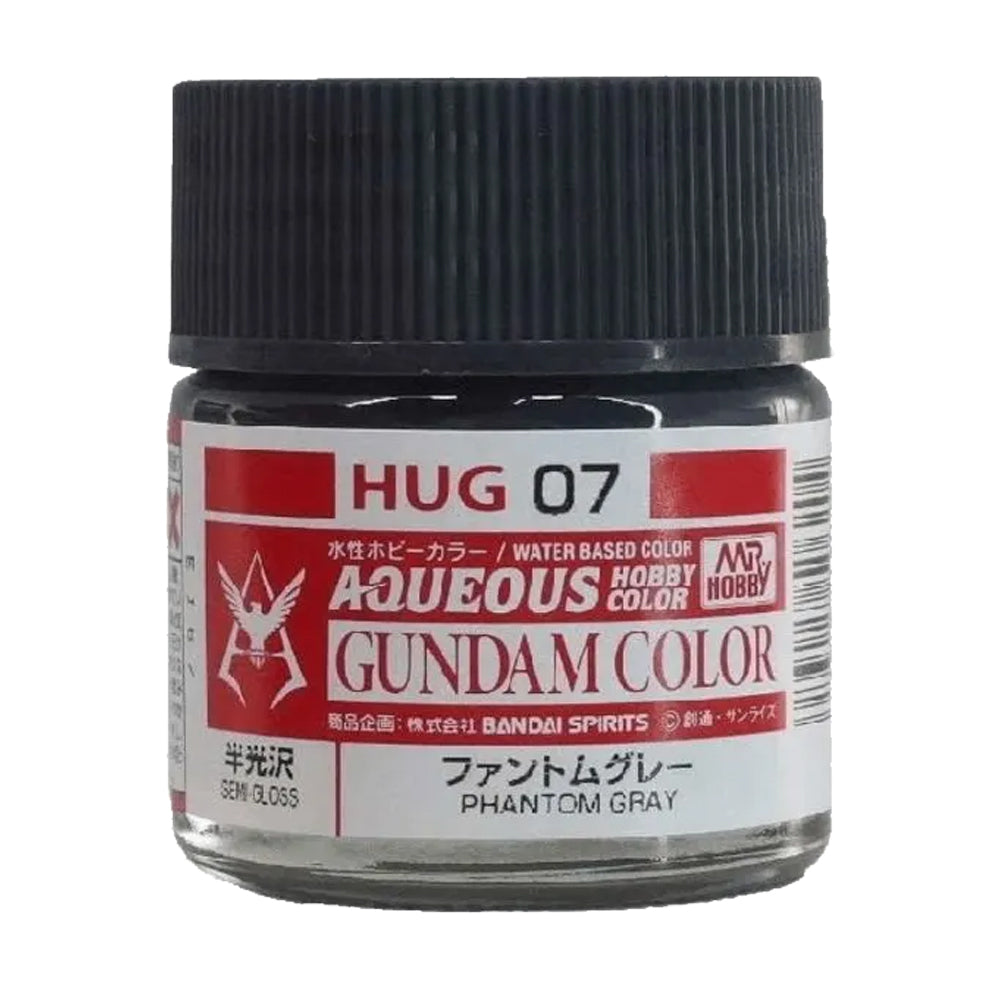 Mr Hobby Aqueous Gundam Colour HUG-07 Phantom Grey 10ml Acrylic Paint