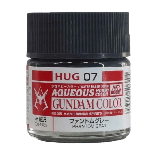Mr Hobby Aqueous Gundam Colour HUG-07 Phantom Grey 10ml Acrylic Paint