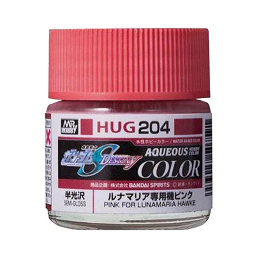 Mr Hobby Aqueous Gundam Colour HUG-204 Pink F Lunamaria Hawke 10ml Acrylic Paint