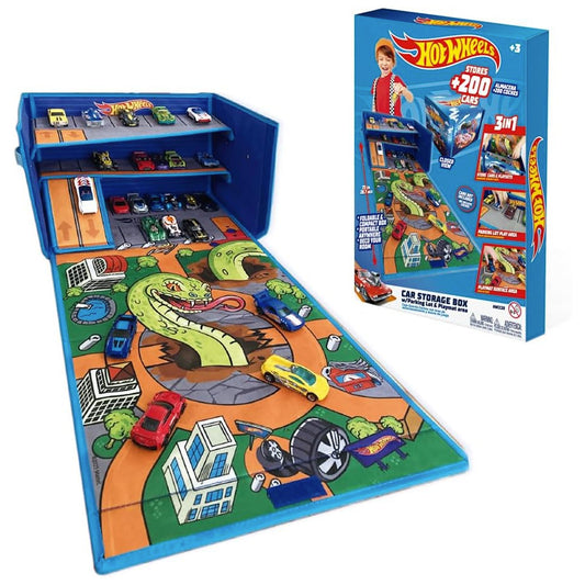 Hot Wheels Garage Box Playmat Car Storage Case HWCC20