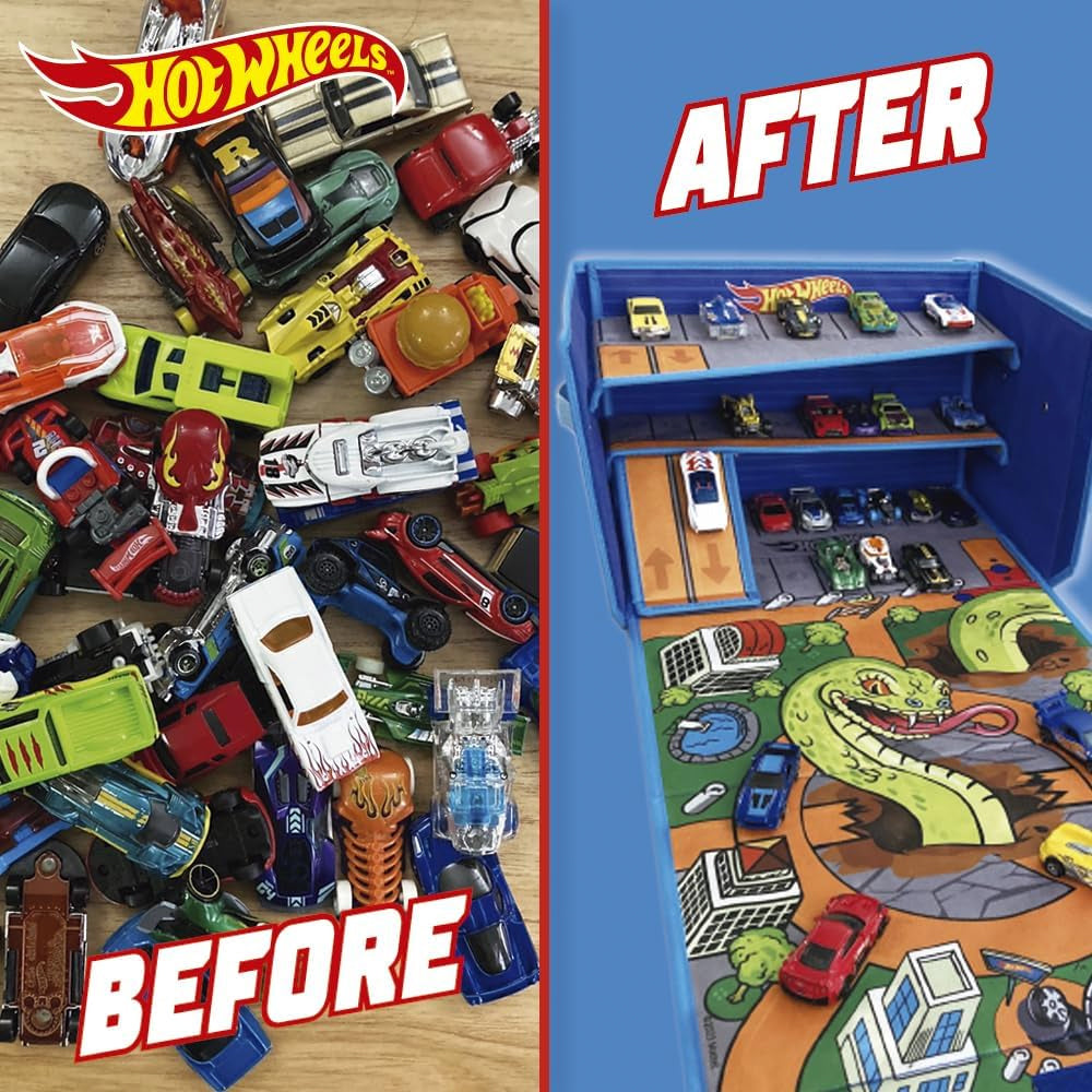 Hot Wheels Garage Box Playmat Car Storage Case HWCC20