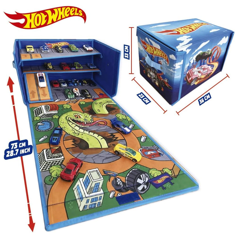 Hot Wheels Garage Box Playmat Car Storage Case HWCC20