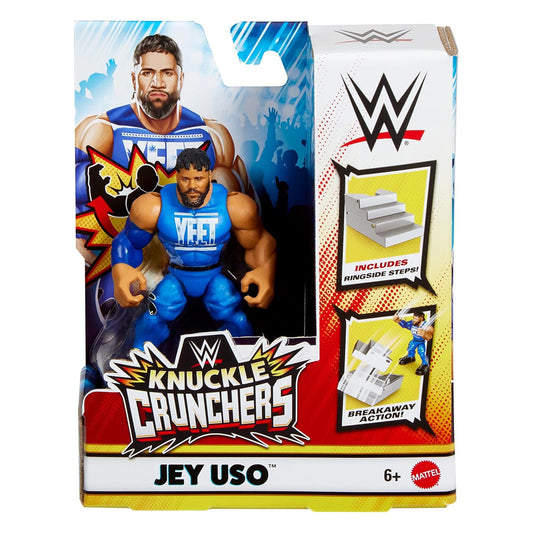 WWE Knuckle Crunchers: Jey Uso 3.25" Figure Age 6+ Mattel JCH70