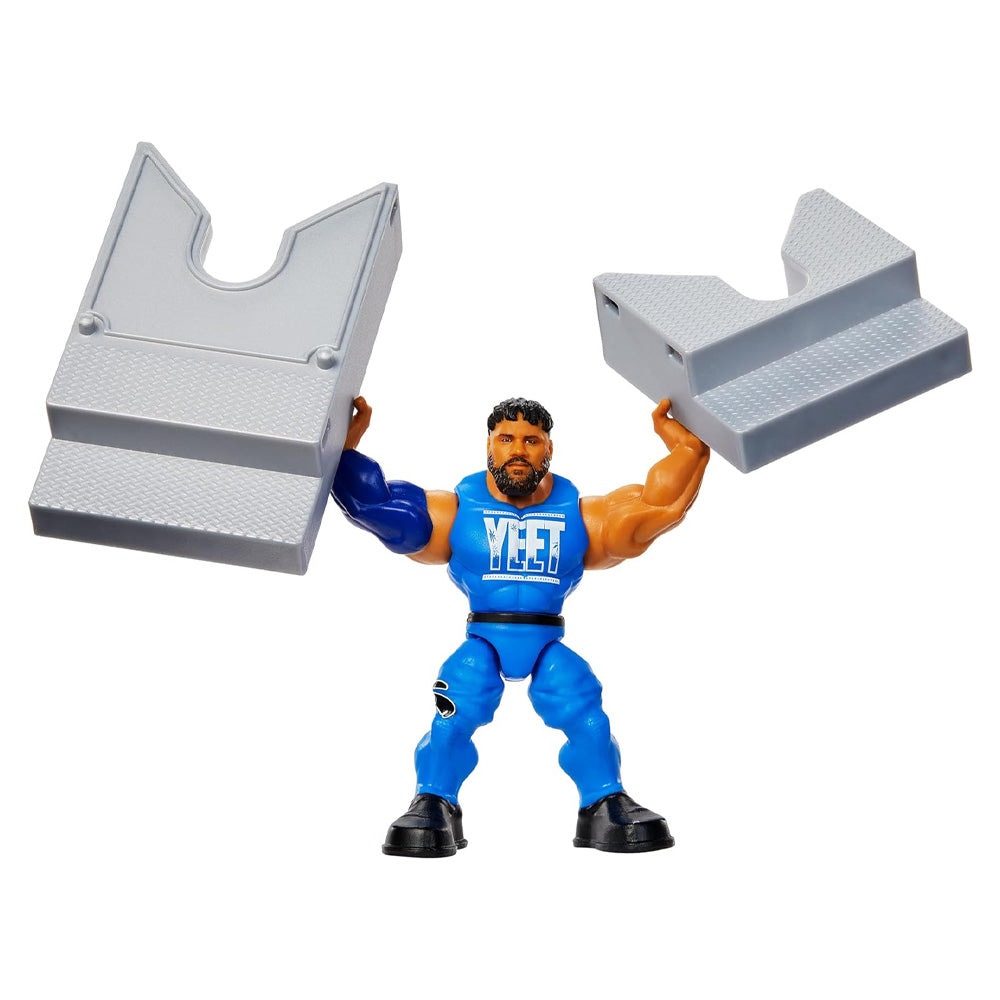 WWE Knuckle Crunchers: Jey Uso 3.25" Figure Age 6+ Mattel JCH70