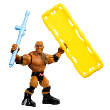 WWE Knuckle Crunchers: The Rock 3.25" Figure Age 6+ Mattel JHL79