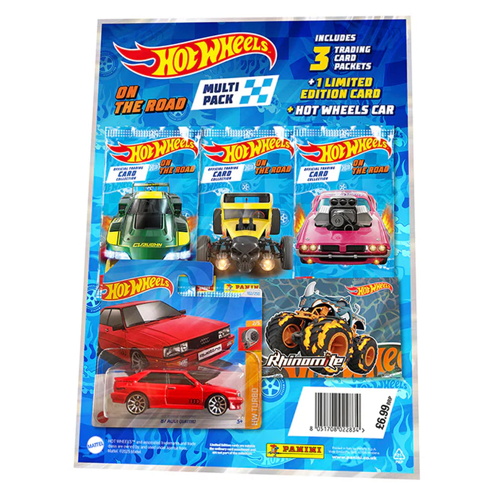 Panini Hot Wheels: On The Road TCG - Multipack (3 Packs w/Car & LE Card)