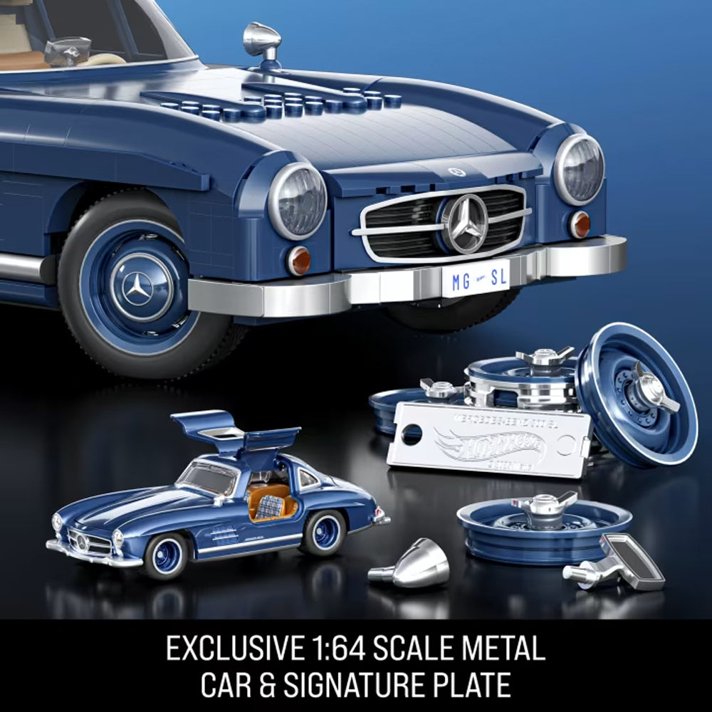 Mattel Brick Shop Hot Wheels Premium Mercedes-Benz 300 SL 1600pcs HWW25