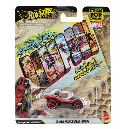 Hot Wheels Premium Pop Culture Spider Mobile Dead-Buggy Age 17+ Mattel JHX06