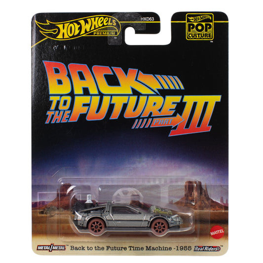 Hot Wheels Premium - Pop Culture: BTTF Part III Time Machine DeLorean JBL76