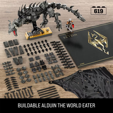 MEGA Skyrim - Alduin the World Eater Brick Model Age 17+ 619pcs