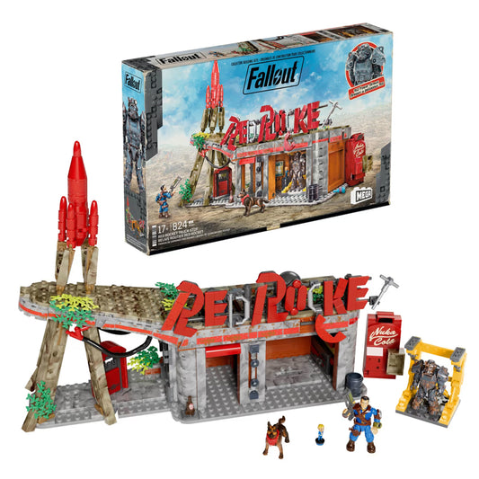 MEGA Fallout - Red Rocket Truck Stop Brick Building Age 17+ 824pcs