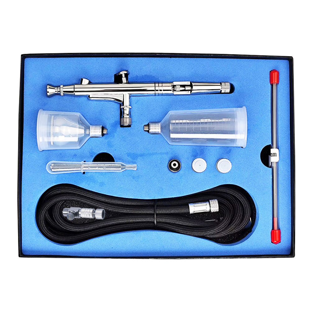 HD-131 Dual Action Gravity Fed Airbrush Kit (0.2mm & 0.5mm)