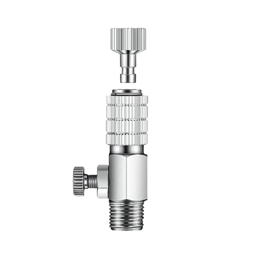 Airbrush Quick Release Disconnect Coupling Adaptor with Flow Control Valve