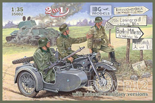 IBG Models 35002 BMW R12 1:35 Military Vehicle Model Kit