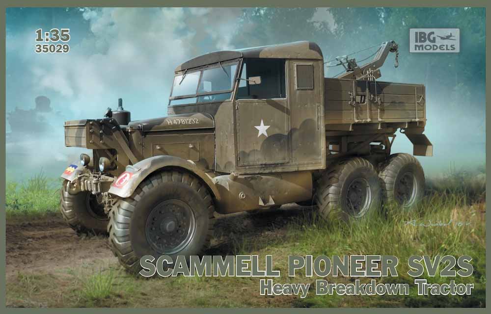 IBG Models 35029 Scammell Pioneer SV2S Heavy Breakdown Tractor 1:35 Model Truck Kit