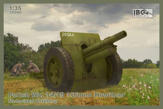 IBG Models 35060 Wz. 14/19 100mm Howitzer - Motorized 1:35 Military Model Kit