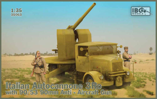 IBG Models 35063 Autocannone 3RO with 90/53 90mm AAG 1:35 Military Model Kit