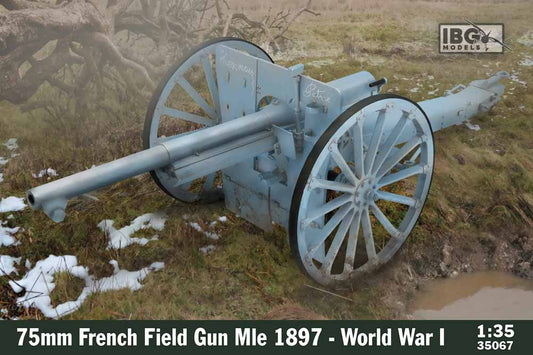 IBG Models 35067 75mm French Field Gun Mle 1897 - WWI 1:35 Military Model Kit