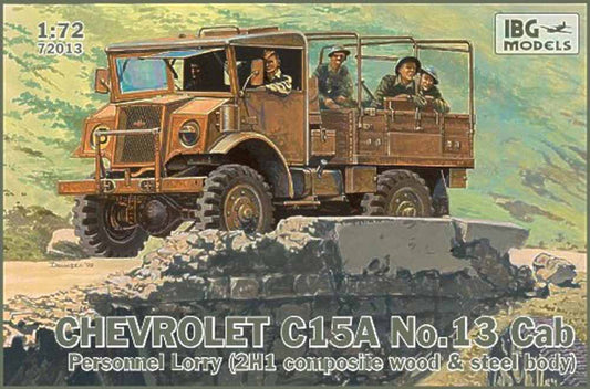 IBG Models 72013 Chevrolet C15A No.13 Cab 1:72 Military Vehicle Model Kit