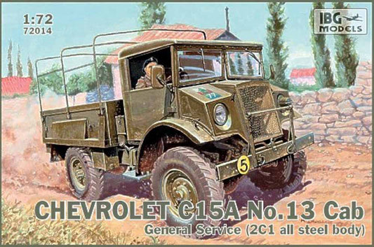 IBG Models 72014 Chevrolet C15A No.13 Cab 1:72 Military Vehicle Model Kit