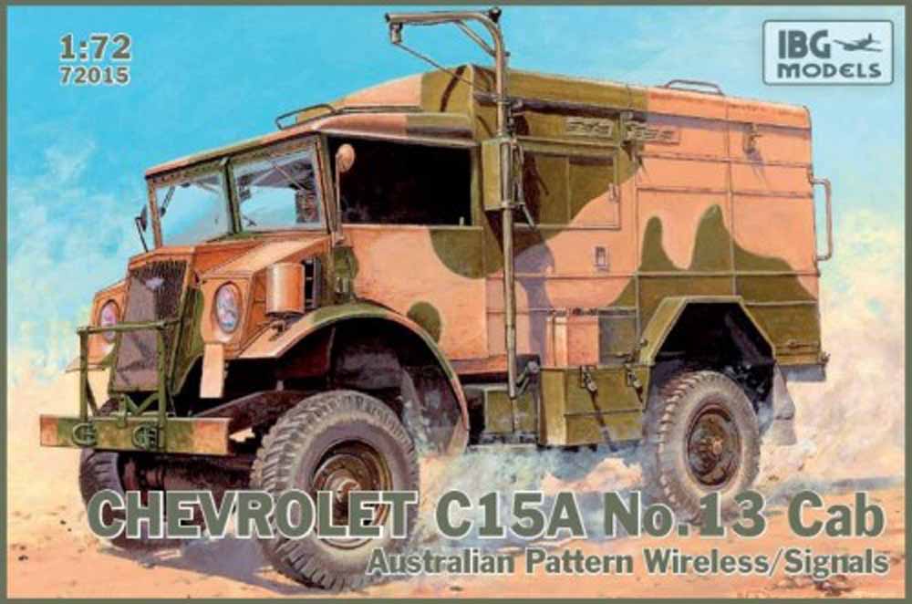 IBG Models 72015 Chevrolet C15A No.13 Cab 1:72 Military Vehicle Model Kit