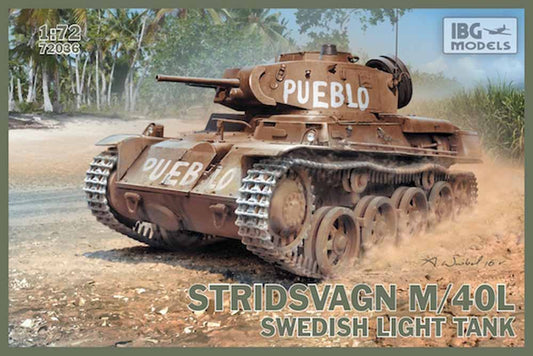 IBG Models 72036 Stridsvagn m/40 L 1:72 Military Vehicle Model Kit