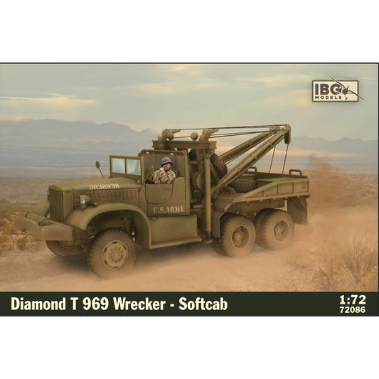 IBG Models 72086 Diamond T 969 Wrecker Softcab 1:72 Model Kit