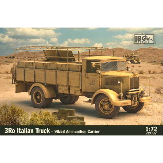 IBG Models 72097 3Ro Italian Truck - 90/53 Ammo Carrier 1:72 Plastic Model Kit