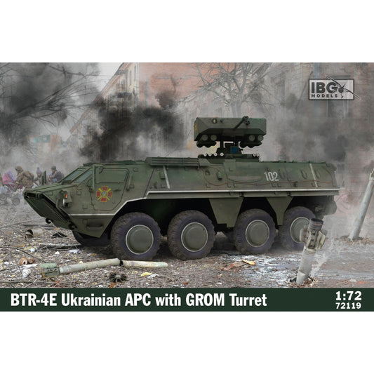 IBG 72119 BTR-4E Ukrainian APC w/GROM Turret 1:72 Model Kit