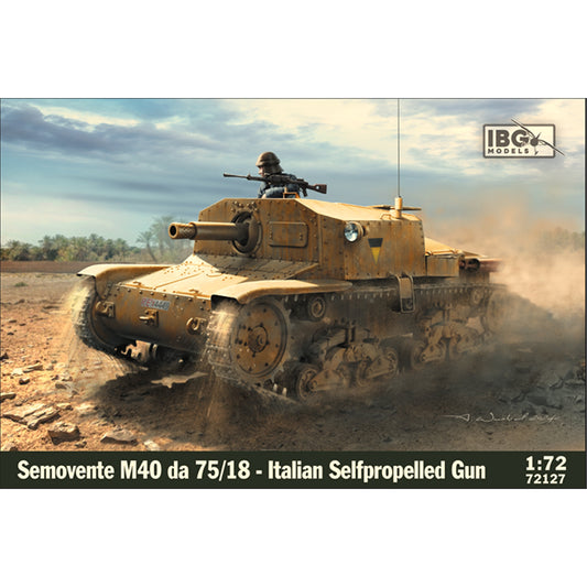 IBG 72127 Semovente M40 da 75/18 Italian Selfpropelled Gun 1:72 Model Kit