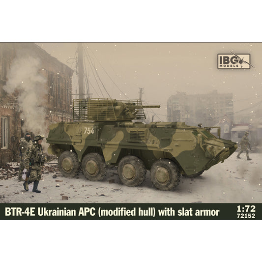 IBG 72152 BTR-4E Ukrainian APC w/Slat Armour 1:72 Model Kit
