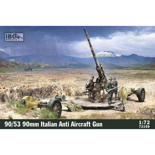 IBG 72159 90/53 90mm Italian Anti Aircraft Gun 1:72 Model Kit