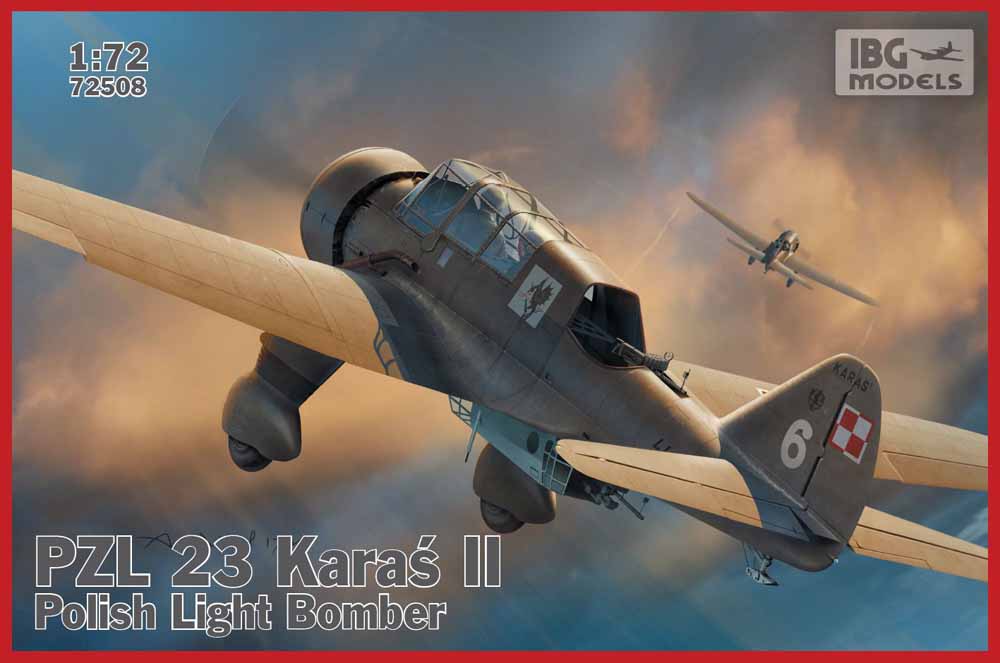 IBG Models 72508 PZL 23 Karaś II 1:72 Aircraft Model Kit
