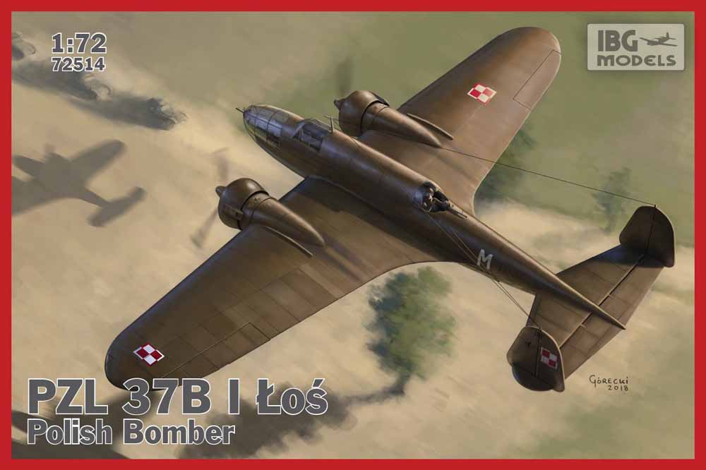 IBG Models 72514 PZL 37B I Łoś 1:72 Aircraft Model Kit