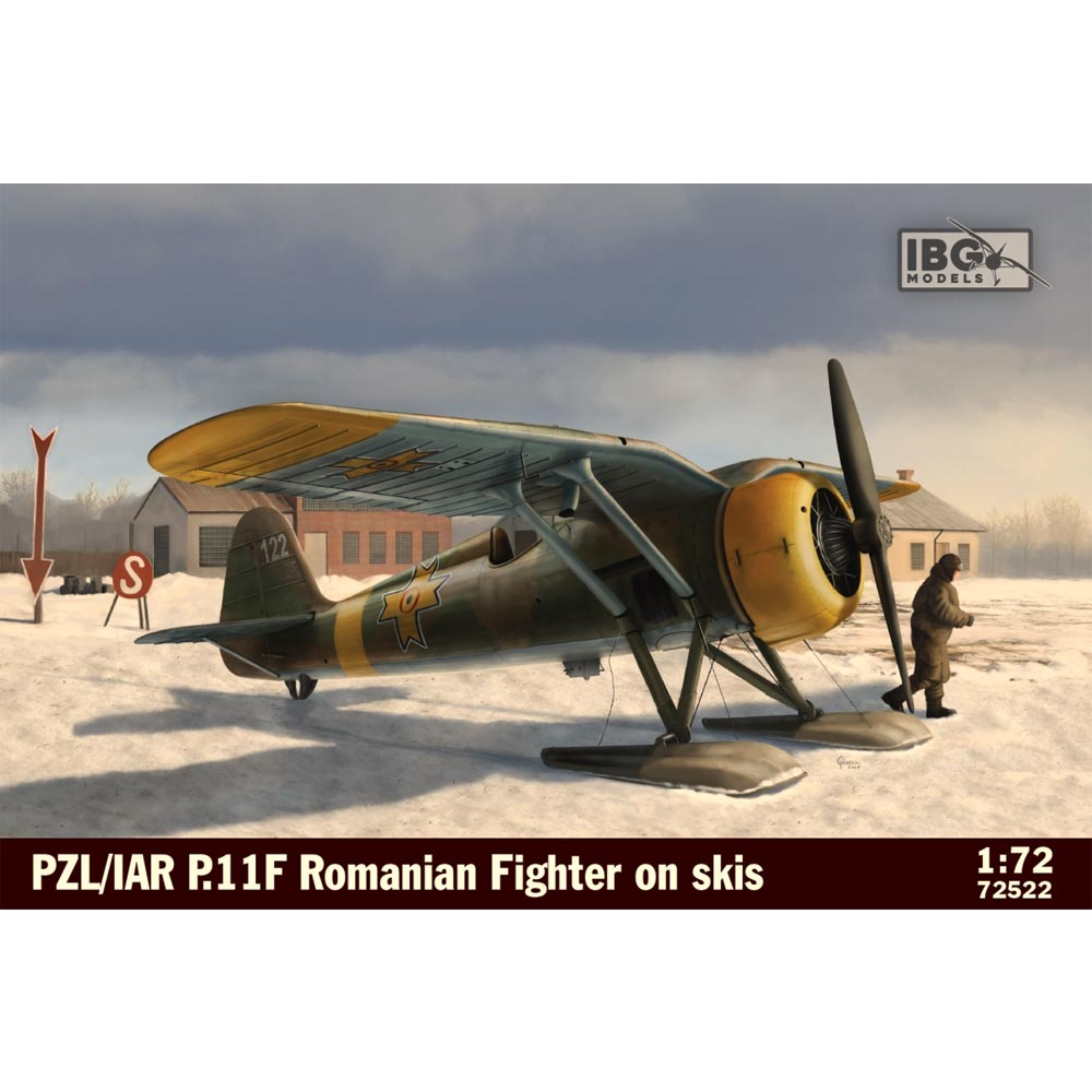 IBG Models 72522 PZL/IAR P.11F Romanian Fighter on Skis 1:72 Plastic Model Kit
