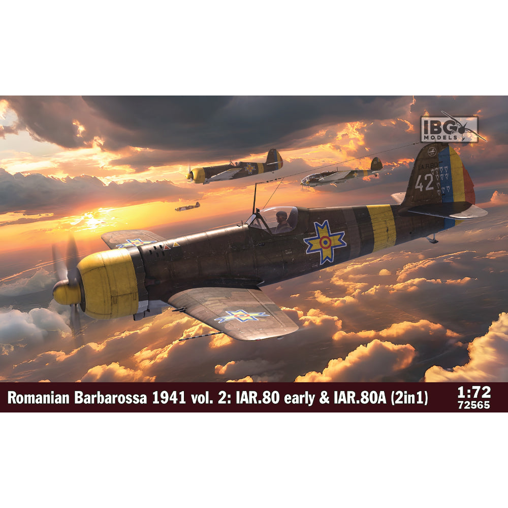 IBG 72565 Romanian Barbarossa 1941 vol.2 IAR.80 Early & 80A 2in1 1:72 Model Kit