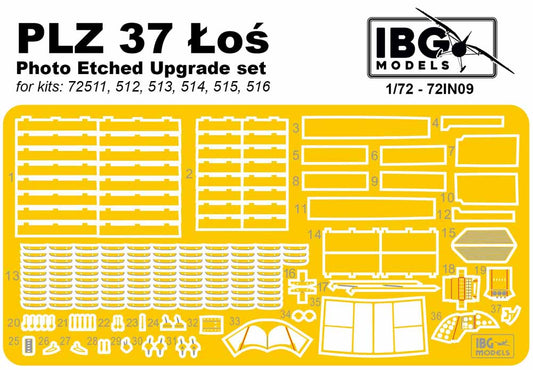 IBG Models 72IN09 PZL 37 Łoś Upgrade set 1:72 Aircraft Detailing Set