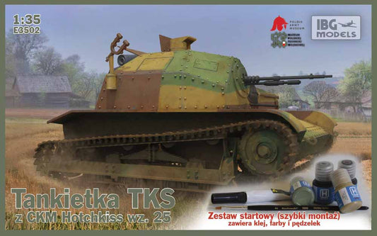IBG Models E3502 Tankietka TKS z CKM Hotchkiss wz. 25 1:35 Military Model Kit