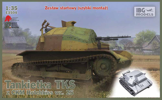 IBG Models E3504 TKS Polish Light Reconnaissance Tank 1:35 Military Model Kit