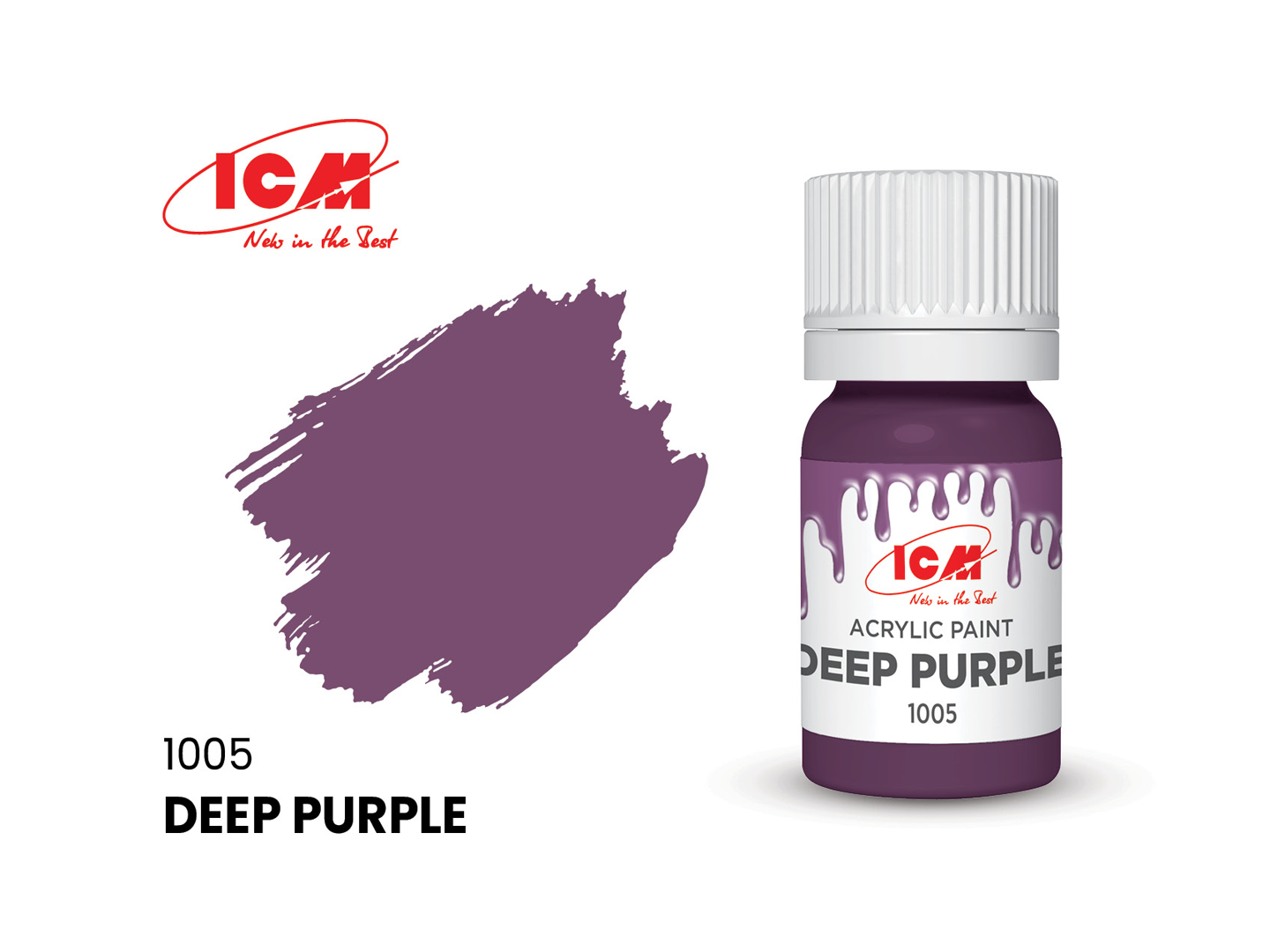 ICM 1005 Deep Purple 12ml Acrylic Paint