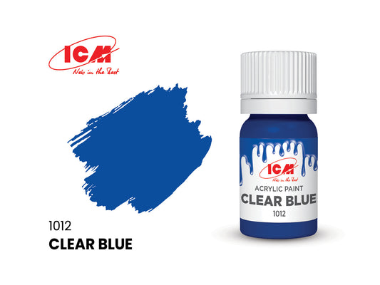 ICM 1012 Clear Blue 12ml Acrylic Paint