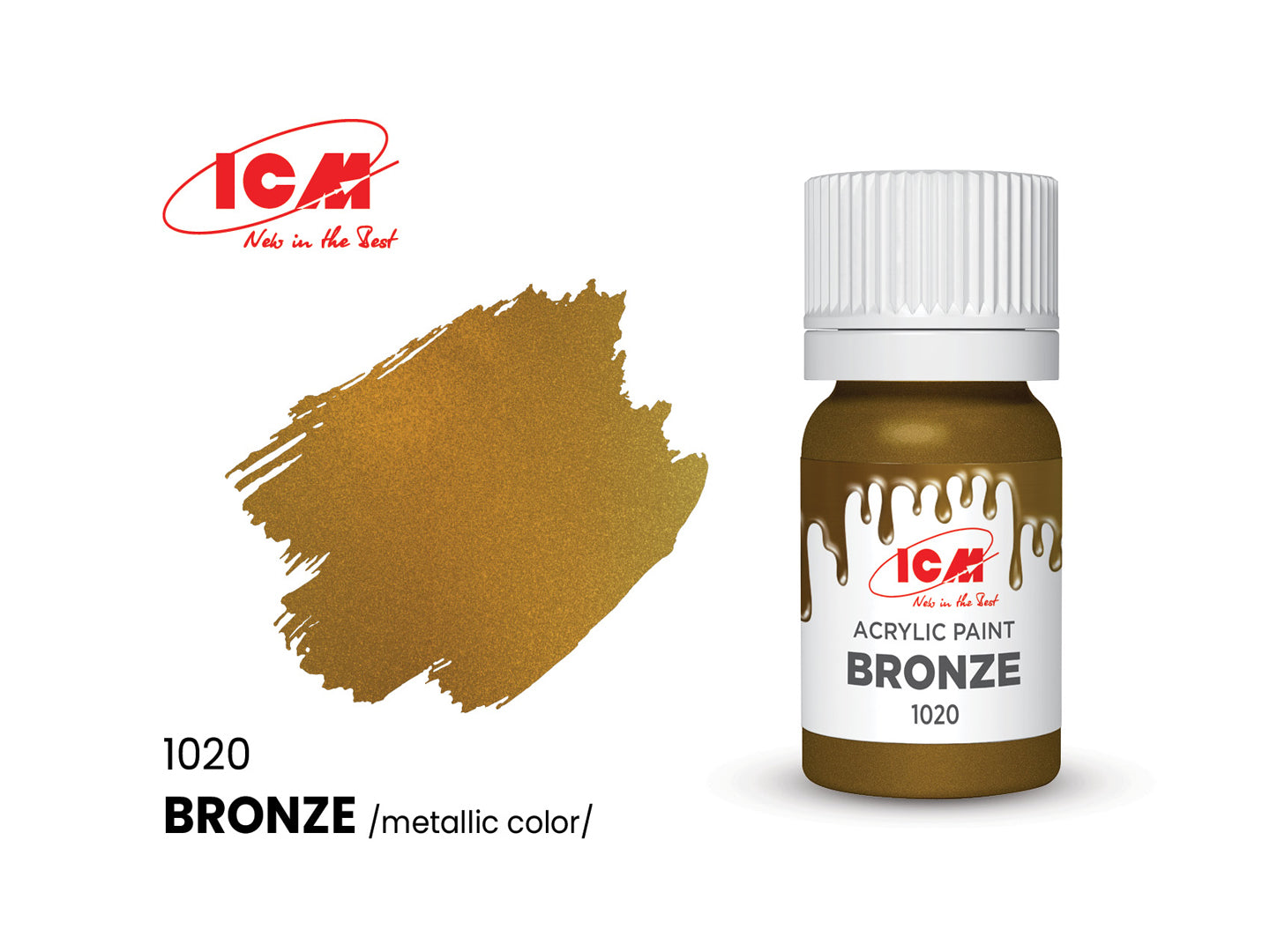 ICM 1020 Bronze 12ml Acrylic Paint