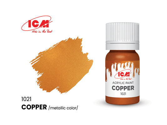 ICM 1021 Copper 12ml Acrylic Paint
