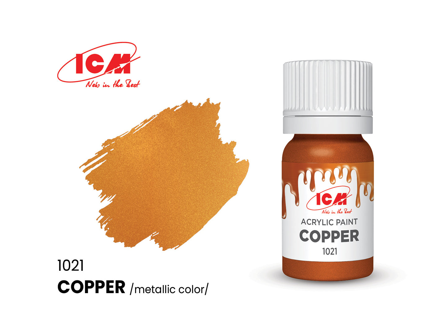 ICM 1021 Copper 12ml Acrylic Paint