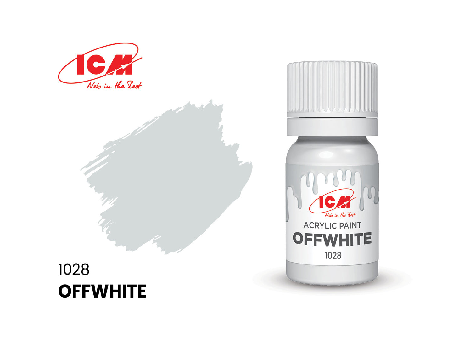 ICM 1028 Offwhite 12ml Acrylic Paint